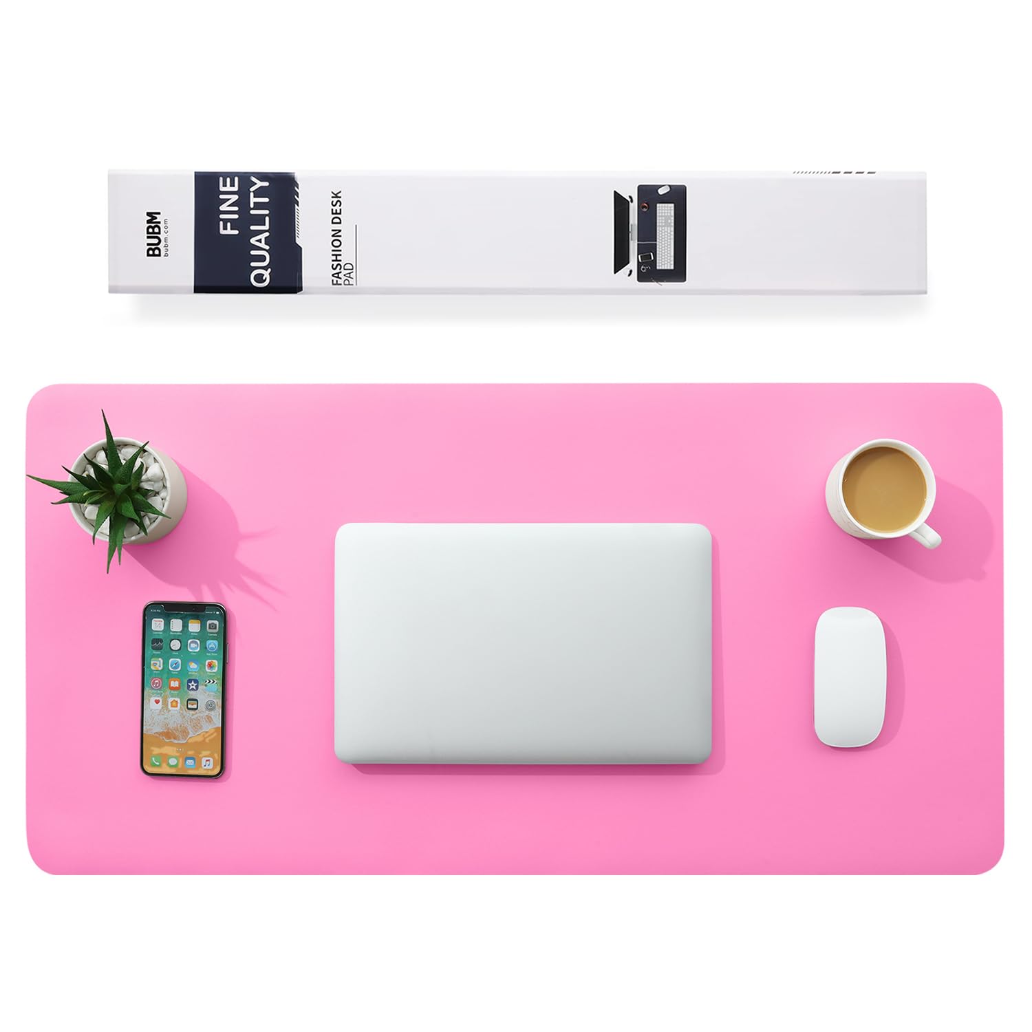 Multifunktionales Office Mauspad,BUBM 100x50cm wasserdichte Schreibtischunterlage aus PU-Leder,Ultradünnes Mousepad,rutschfeste Schreibtischmatte, für Büro und Zuhause
