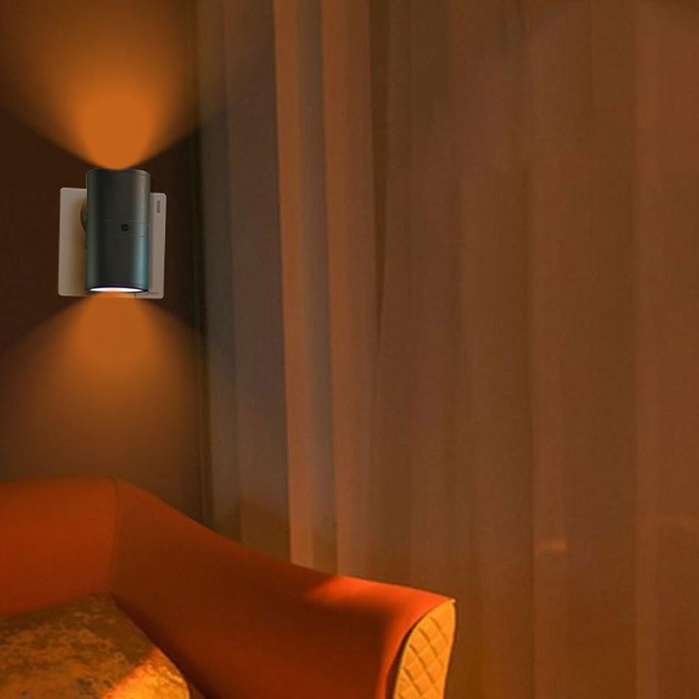 Veilleuse LED 16 couleurs avec télécommande – Plug & Play, aucune installation nécessaire pour la chambre, le salon, le bureau