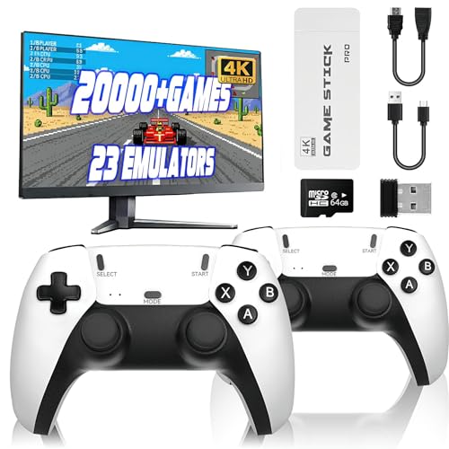 Mldnld Retro Konsole 4K HDMI mit über 20.000 integrierten Klassikern,...