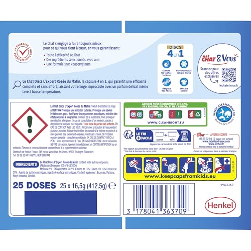 Le chat discs 4en1 lessive rosée du matin *25 lavages - vue 3
