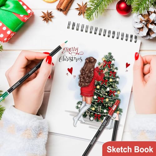 Image of Soucolor Sketch Book 9x12, Drawing Paper Pad 68lb /100gsm Acid-Free | 100 Sheets,Top Spiral Sketchbook for Kids Adults, Art Supplies Sketch Pad for Drawing Illustration College Essentials