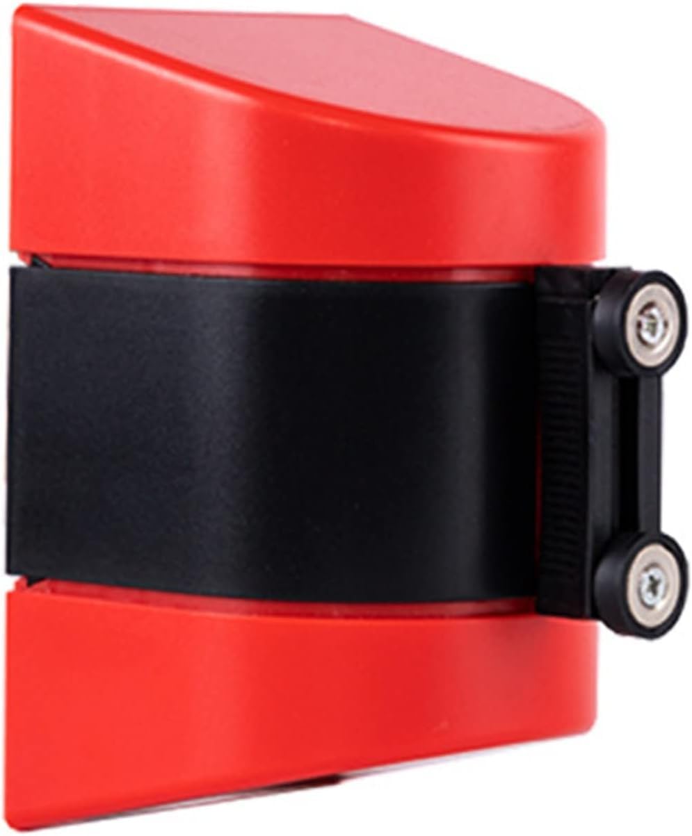 Afzetpaal met trekband voor binnen en buiten, aluminium, rood