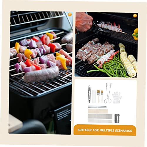 Kit de 10 piezas para barbacoa en acero inoxidable miniatura 5