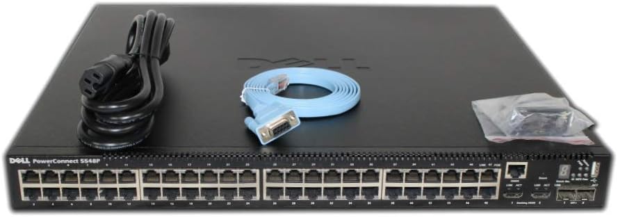 Dell PowerConnect 5548P 48P 1GbE PoE 2P 10GbE SFP Switch PC5548P (Renewed)