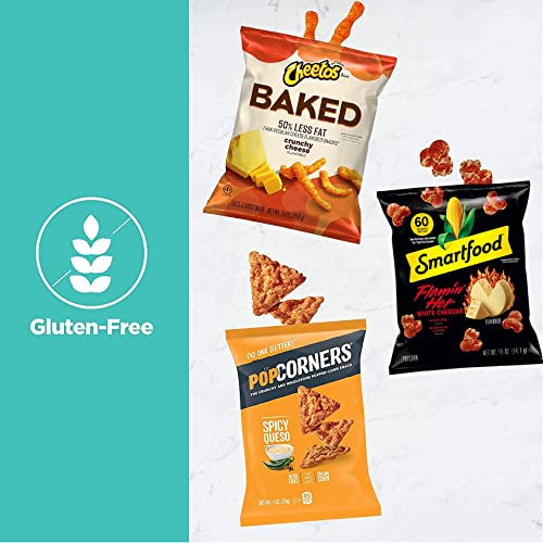 Frito-Lay Ultimate Hot & Bold Smart Care Package, Variety Pack, Individually Wrapped Snacks, Includes Popcorners, Simply Organic Doritos, Baked Cheetos, Smartfood Popcorn, Sunchips, 40 Count #TOP2