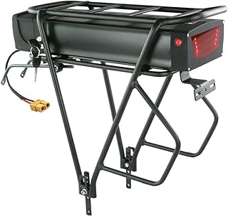 FREEDOH 52V 48V XT60 Ebike Battery Luggage Rack Battery 17.5AH 20AH, for Mid Drive Ebiking and Other Ebike Motor Ebike Conversion Kit
