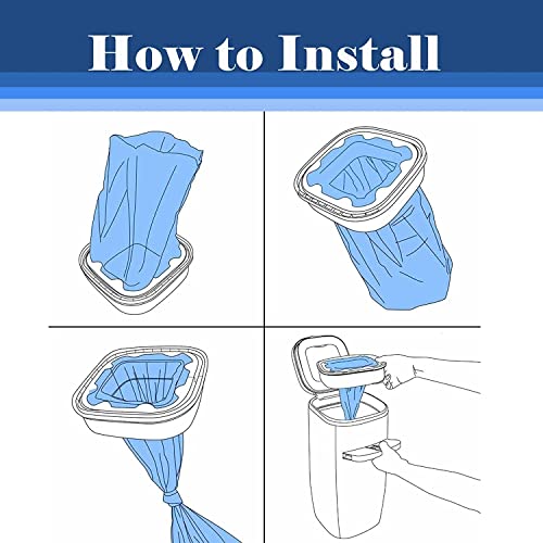 Fosun Pack de 10 recambios compatibles con Foppapedretti Maialino Angelcare Tommee Tippee Twist para Click Simplee Tec LitterLocker II - Contenedor de pañales antiolor - imagen 4