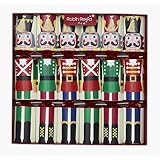 Robin Reed 6 x 13 inch Handmade English Christmas Table Decorations - Racing Game Nutcracker Game Inside