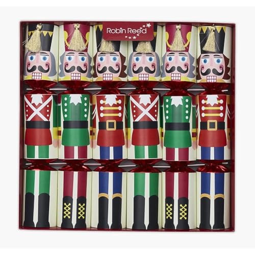 Robin Reed 6 x 13 inch Handmade English Christmas Table Decorations - Racing Game Nutcracker Game Inside