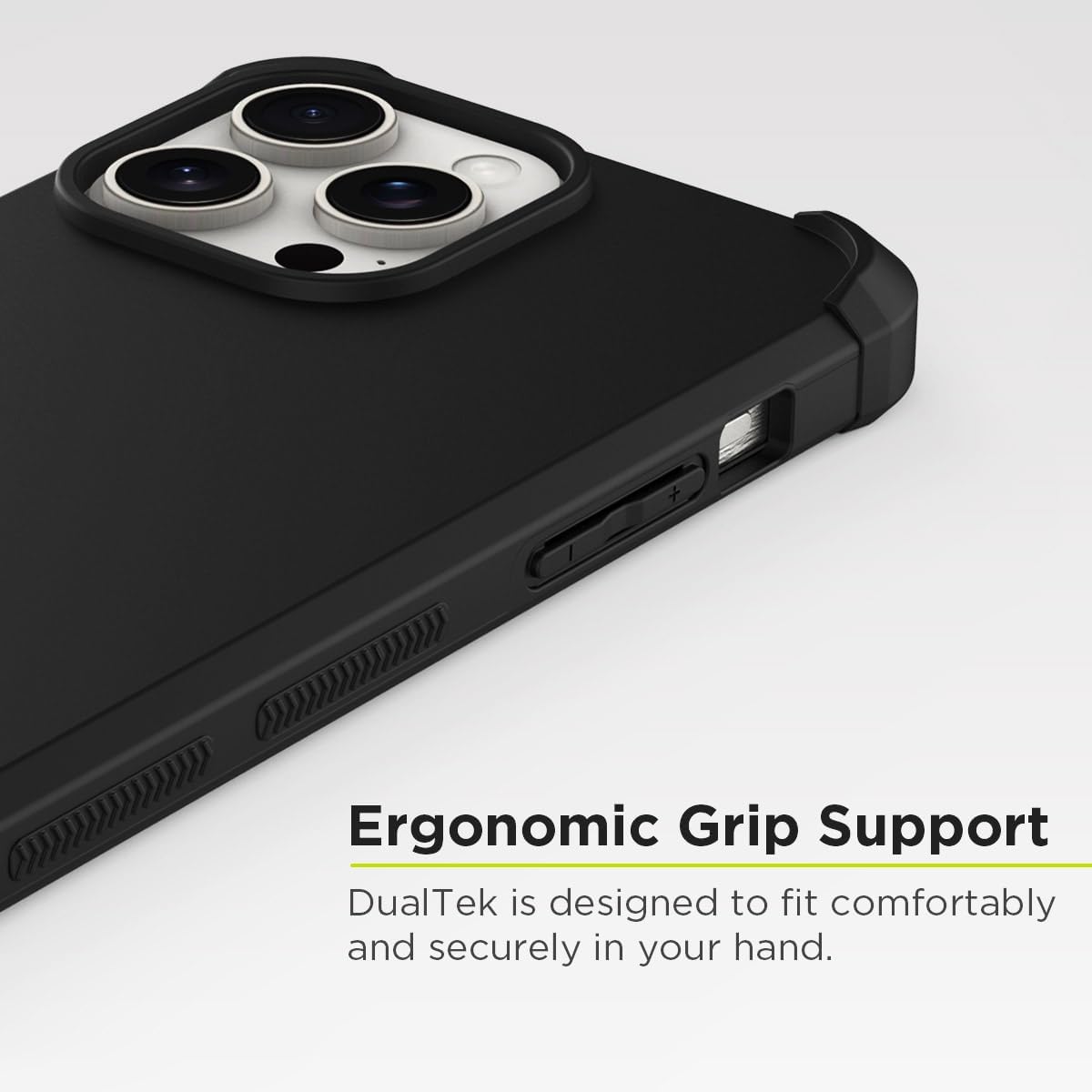 PureGear DualTek Case for Apple iPhone 15 Pro Max (2023) 6.7", Military Tested and Approved Protection, Heavy-Duty Durable Protective iPhone 15 Pro Max Case, Drop Test Certification of 20 ft (Black)