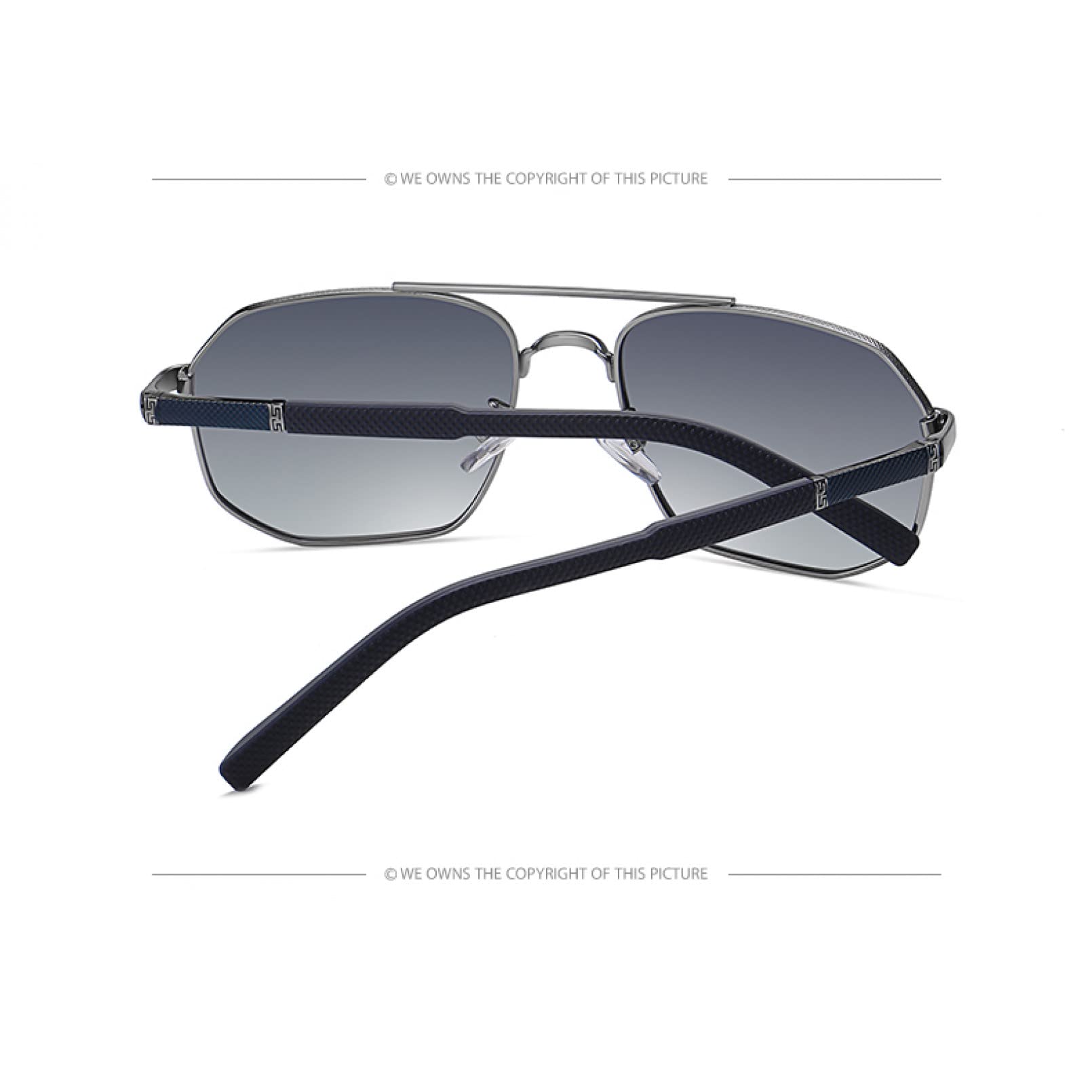 Gafas de sol de los hombres de las señoras de las gafas de sol polarizadas universales de cristal marco grande de viaje al aire libre