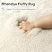 Mtandyx 8x10 Area Rugs Living Room, Cream White Large Plush Fluffy Bedroom Carpet, Non-Slip Upgraded Indoor Thick Soft Rug, Modern Plush Carpet Suitable for Kids Home Decor Aesthetics Dorm.