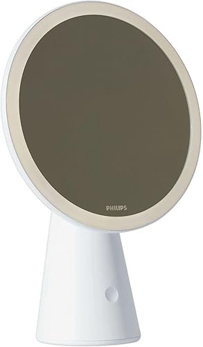 Miniatura 1 de Philips DSK205 Actress Mirror, Tabletop Mirror, Rechargeable, Stylish, 3 Color Settings, Tabletop Light, Desk Light, Gentle on the Eyes, Makeup,