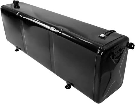 58 Gallon Iron Fuel Cell Tank Rectangular Transfer Fuel Tank Auxiliary Diesel Storage for Transportation Truck