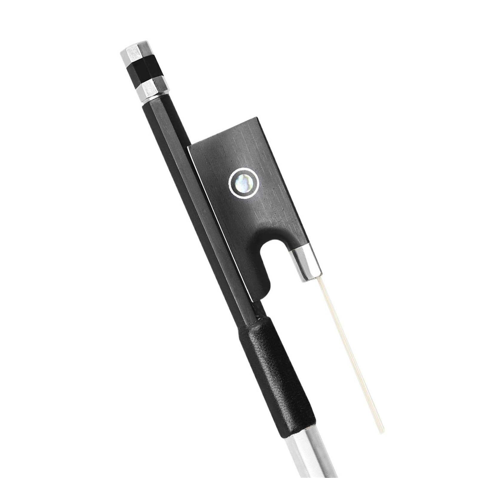 Archet Violon Archet de violon composite en fibre de carbone 4/4 arc octogonal en queue de cheval naturelle