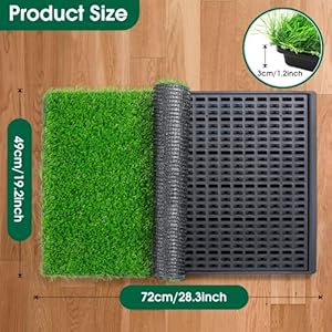 Dog-Grass-PottyDog-grass-pee-padIndoorOutdoor-Portable-Pet-Loo-with-TrayMedium-Reusable-Pet-Litter-Box-Training-Pads-Toilet-Tray-with-2-Pcs-Dog-Grass-Pee-Pads-for-Replacement-29x20 - Cucciolini Doodles Dog-Grass-PottyDog-grass-pee-padIndoorOutdoor-Portable-Pet-Loo-with-TrayMedium-Reusable-Pet-Litter-Box-Training-Pads-Toilet-Tray-with-2-Pcs-Dog-Grass-Pee-Pads-for-Replacement-29x20