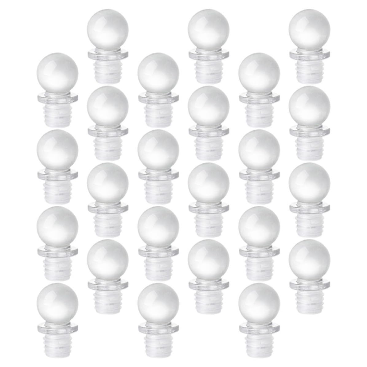 SHINEOFI Lot de 24 Bouchons de Bouteille en Verre, Silicone, Portables