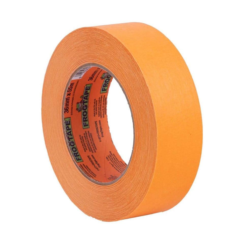 Miniatura 2 de FrogTape Cinta de pintor naranja de grado profesional profesional alta adherencia 1.88 pulg. x 60 yardas (naranja)