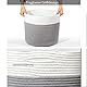 SYLANDO D40*H34cm 39L Waschekorb aus Baumwolle mit Griffen, Aufbewahrungskorb Geflochten, Laundry Baskets, Korb Aufbewahrung für decken, spielzeug, kuscheltier,Kleidung Grau