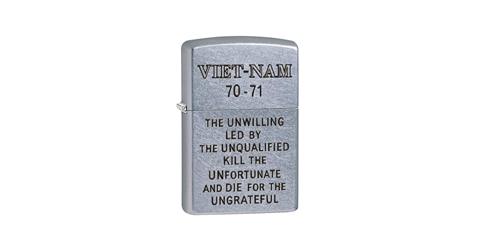 Amazon.com: Zippo Lighter: Vietnam Trench Art, Unwilling
