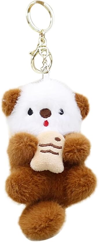 Cute Otter Plush Keychain Otter Charm for Women Teens & Animal Lovers for Handbags Purses Backpacks and Car Keys