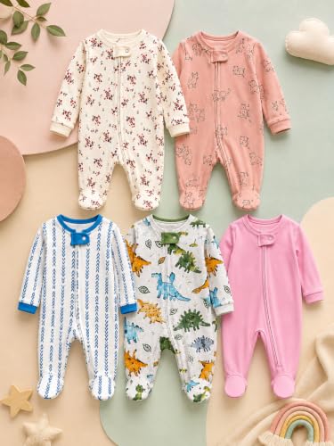 Image of TuddyBuddy 100% Cotton Baby Sleepsuits /Jumpsuits /Footed Rompers