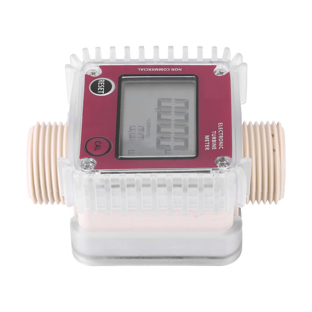 K24 LCD Digital Diesel Oil Fuel Turbine Flow Meter Sostanze chimiche Liquid Water Tester