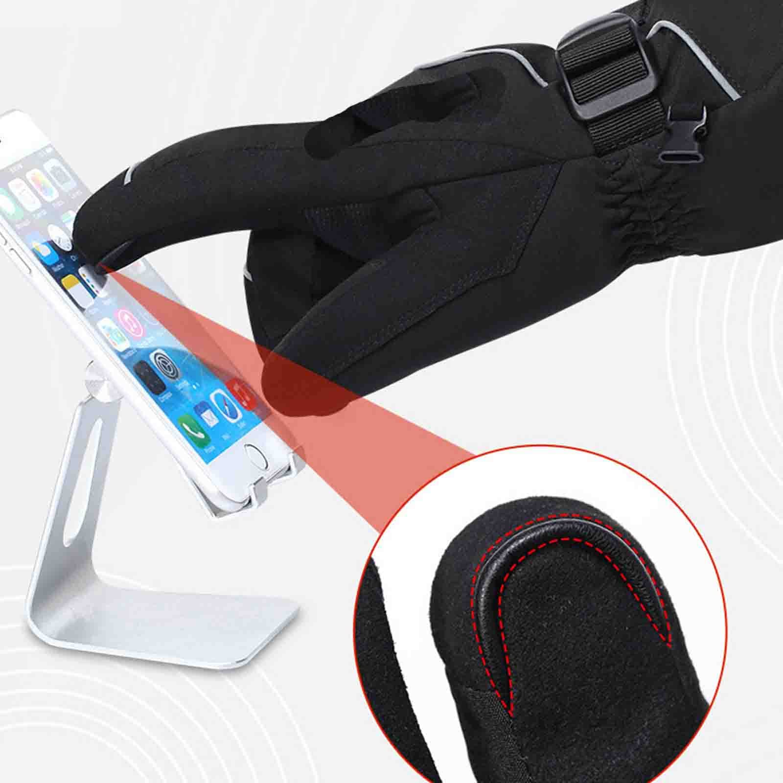 CHEWYNP Guanti da Sci riscaldati per Uomo Donna, Guanti Termici a Batteria Ricaricabile elettrica per Sci Invernale, Pattinaggio, Neve, Campeggio, Escursionismo