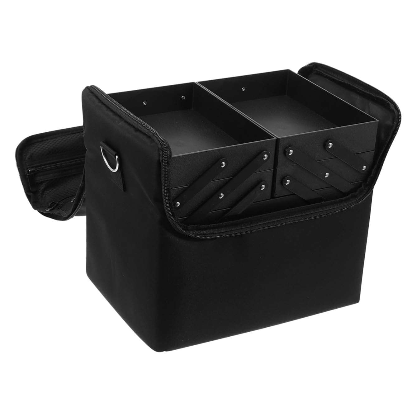 BESTYASH Borsa Porta Trucchi Strati Custodia Per Cosmetici Tracolla e Manico Rinforzato Resistent Acqua Usura Grande Capacità Per Riporre Prodotti Per Trucco e Oggetti Personali