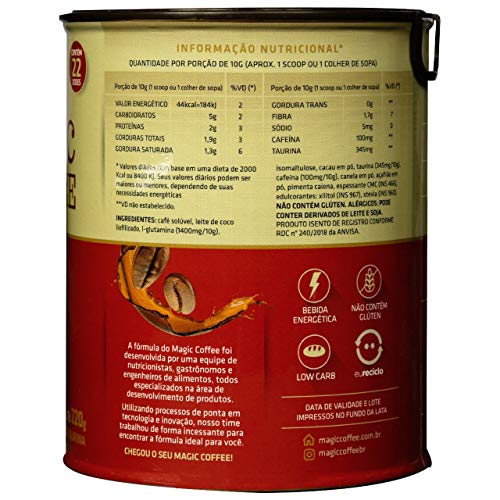 CAFE TERMOGENICO MAIS ENERGIA - MAGIC COFFEE -COMPROU POSTOU
