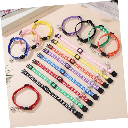 Collares para gato cómodos kit de 16 piezas resistentes con cascabel extraíble 5