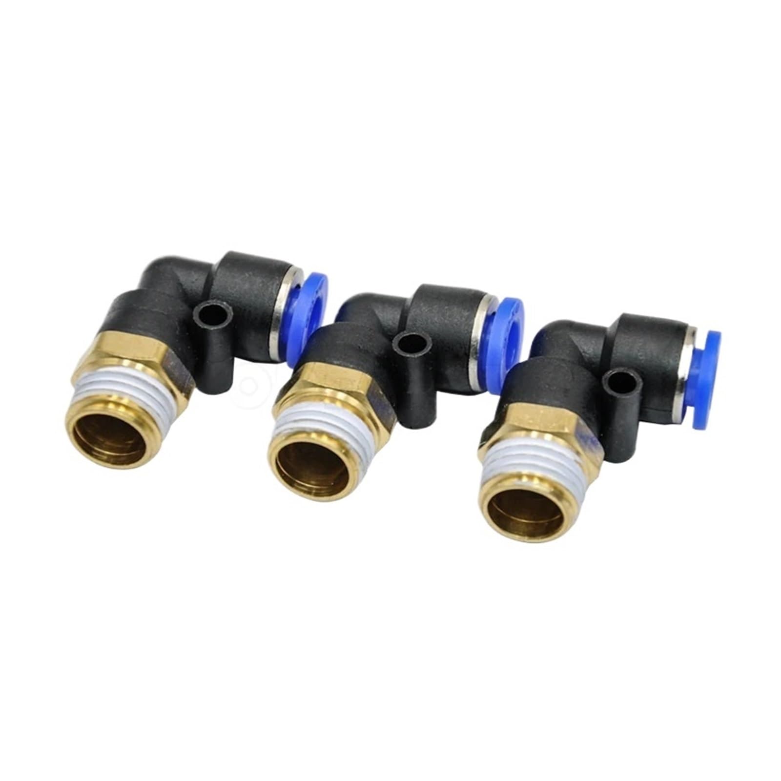 30 Uds PL6-02 6mm conector Push In One Touch accesorios rápidos neumáticos de rosca de 1/4"