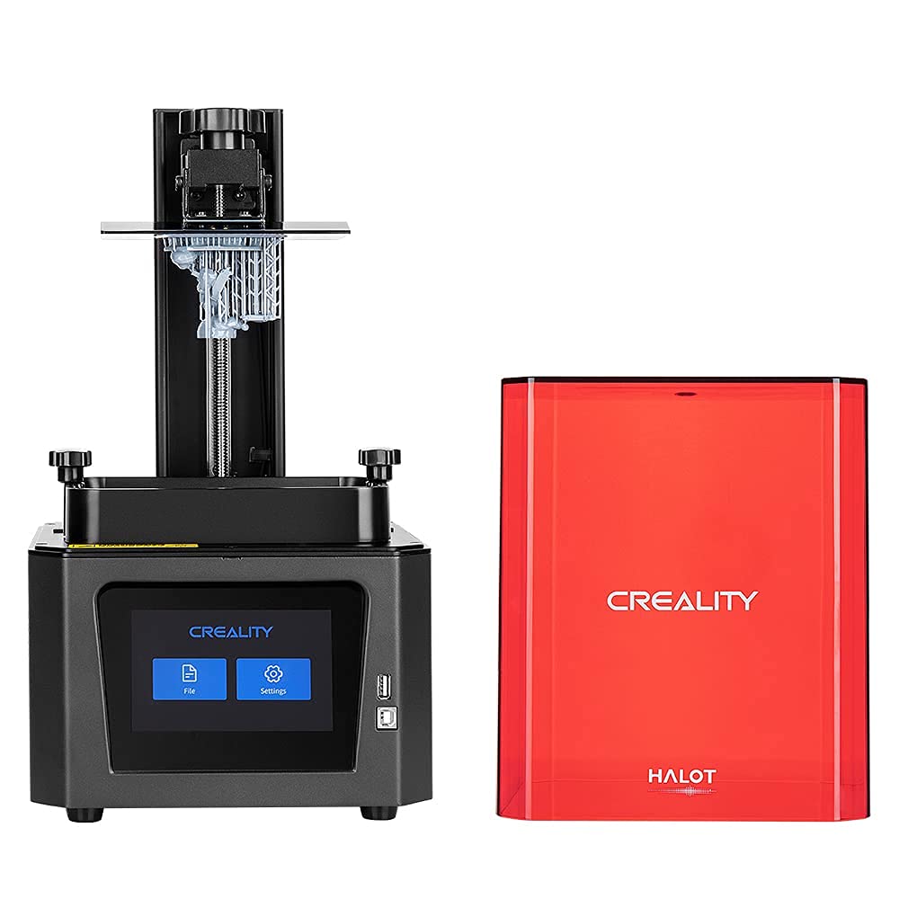 Creality Stampante 3D in resina HALOT-ONE ad alta precisione con sorgente luminosa integrata, nucleo forte e slicing, sistema di filtraggio ai carboni attivi con doppio raffreddamento (CL-60)