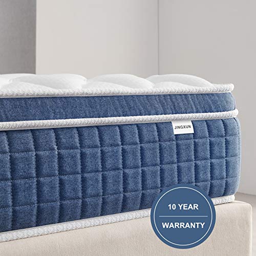 Jingxun Queen Mattress, 10 Inch Hybrid Innerspring Mattress With Memory Foam,Innerspring Mattress Medium Firm Mattress In A Box Queen Size Mattress For Sleep Supportive & Pressure Relief,Queen Bed #TOP5