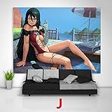 tales of berseria anime series Multifunción: hace un mantel, funda de cama, cubierta de playa, cubierta de sofá o cortina y, por supuesto, como un tapiz o un colgador de pared.