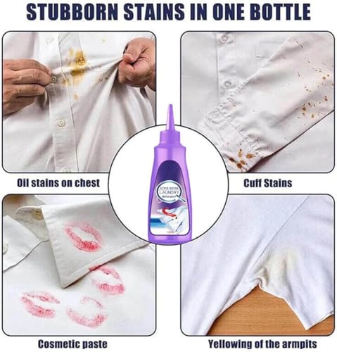 Image of All Color Stain Remover For Clothes Multi-Purpose Roll Bead Fabric Clothes Pan Instant Stain Remover For Cotton Linen Polyester Blended Fabric Denim Down Jacket Strip 120Ml (pack of 2)
