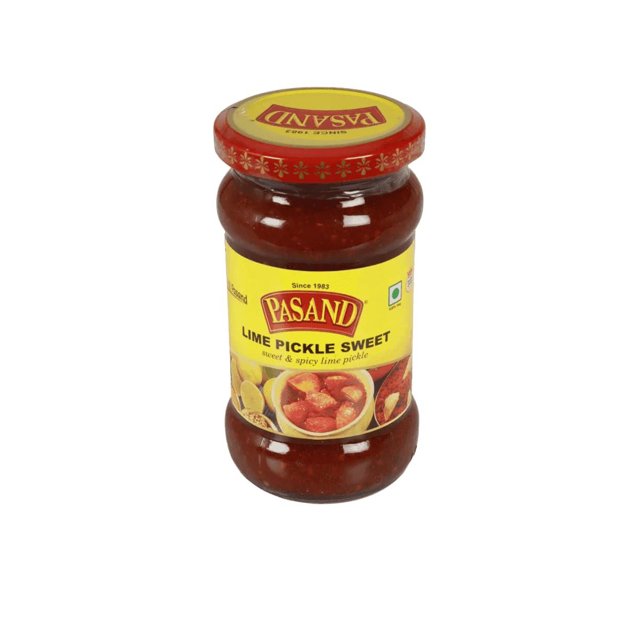 PASAND Lemon Pickle 340g | Homemade recipe | sweet & spicy | Tangy, Sweet & Spicy Nimbu Ka Achar | Traditional Khatta Meetha Lime Pickle | Authentic Indian Pickle in Glass Jar 3