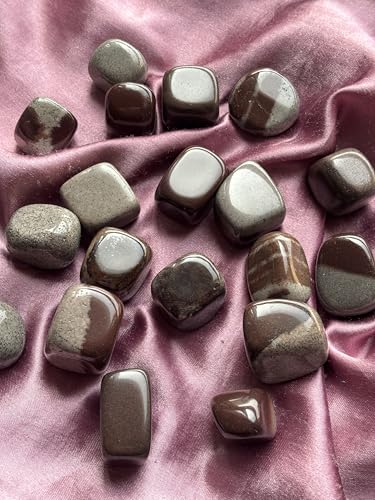 Image of Tumbled Stones, Natural Crystal Healing Stones, Home Office Decor, Aquarium Decorative Pebbles, Vase Fillers (Narmada Stone, 50)