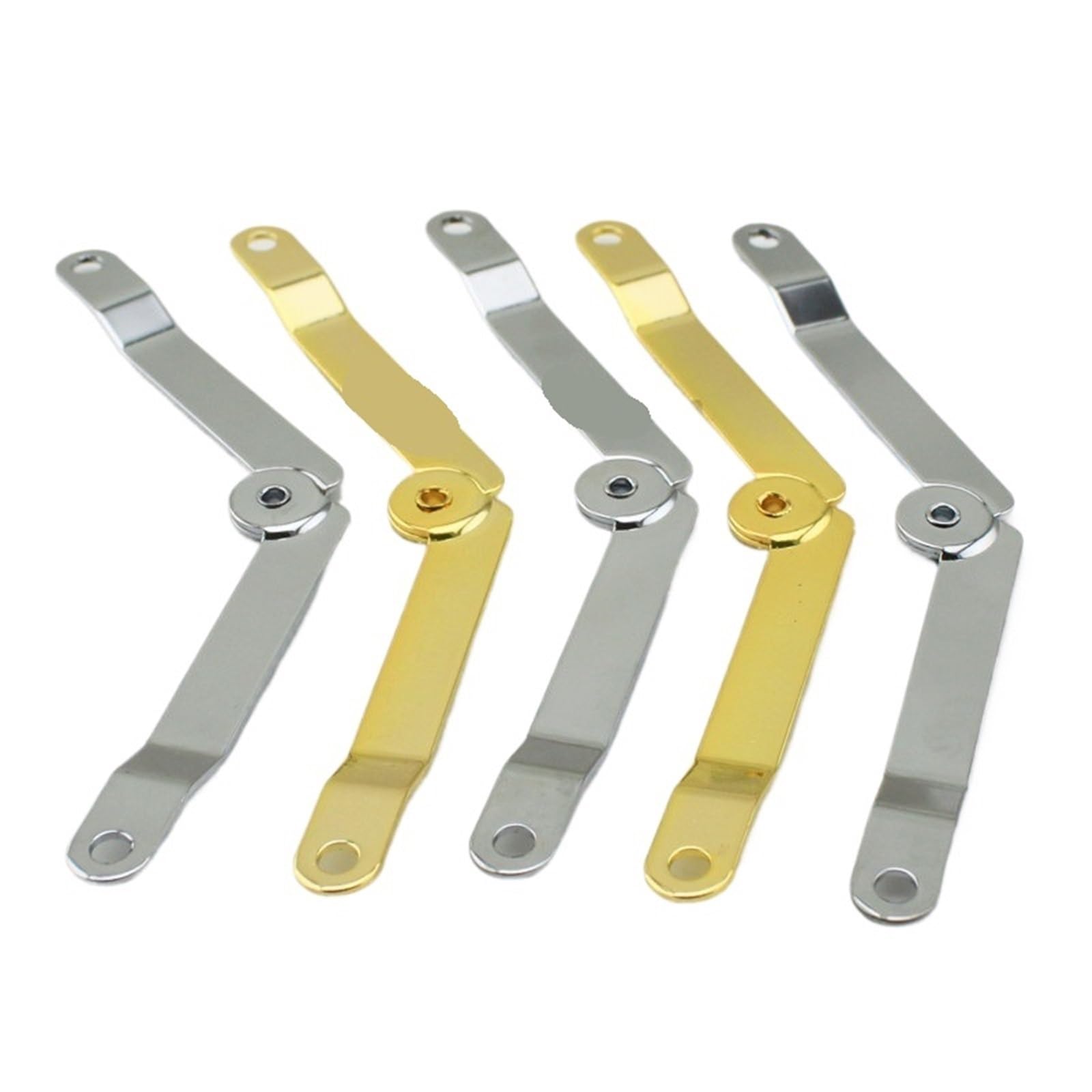 Kdhcvkz Silver 16Pcs 60Mm*60Mm Folding Adjustable Hinge For Wooden Boxes(Silver)