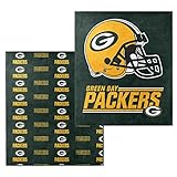 Northwest NFL Double Sided Blanket - 100% Soft Polyester - Double Sided - Embrace NFL Spirit and Stay Warm on Game Days (Green Bay Packers - Green)