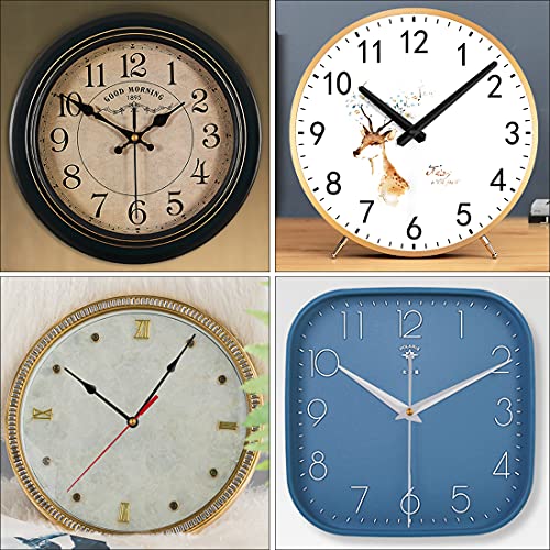 Emoon 4 Pieces Clock Mechanism Replacement Kit With 8 Pack Clock Hands, Silent Sweep Clock Motor Kit Battery Operated For Clock Repair Diy Replacement, Custom Clock #TOP5