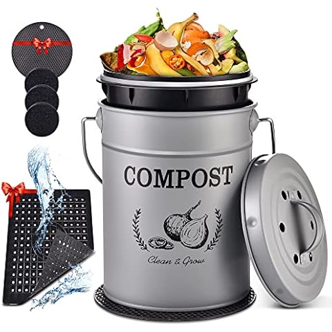 AOSION Compost Bin Kitchen Counter Cover
