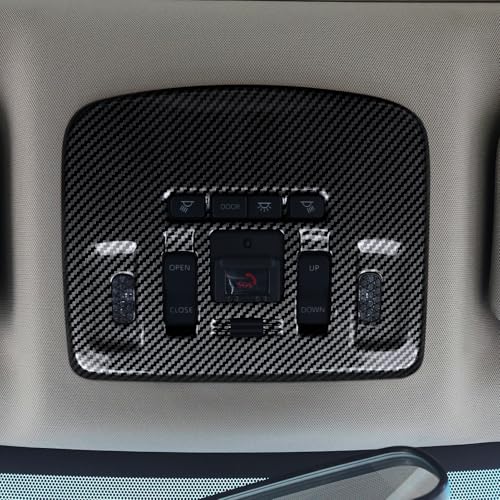 Image of Front Reading Light Lamp Trim Cover Carbon Color ABS Decal Sticker fits for Toyota Camry 2018-2026 Car Interior Accessories - with Panoramic Moonroof ONLY