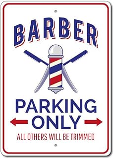 Barber Parking Sign, Barber Sign, Barber Sign, Barber Decor, Barber Shop Sign, Barber Pole Sign, Barber Aluminum Sign - 8