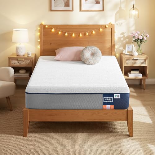 VASAGLE Matelas 90 x 190 cm, Matelas 1 Personne, Mousse à Mémoire de Forme Gel, Soutien Mi-Ferme...