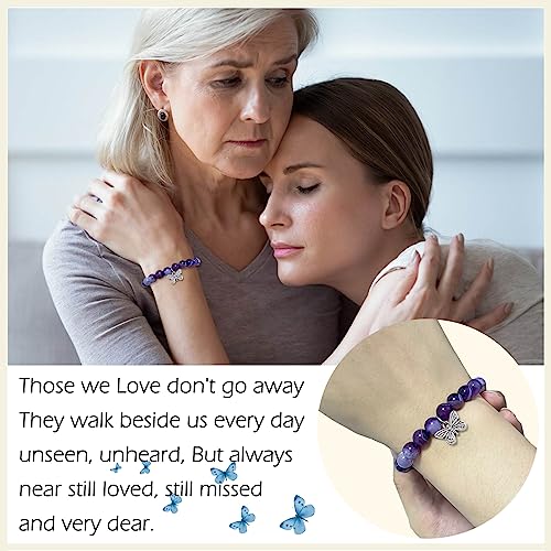 Image of LINY Memorial Gifts for Loss of Loved One Grief Memorial Bracelet Sympathy Gift for Loss of Mom Dad