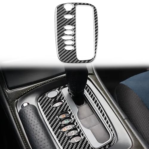 EAEO Soft Black Carbon Fiber Car Interior Shifter Panel 1