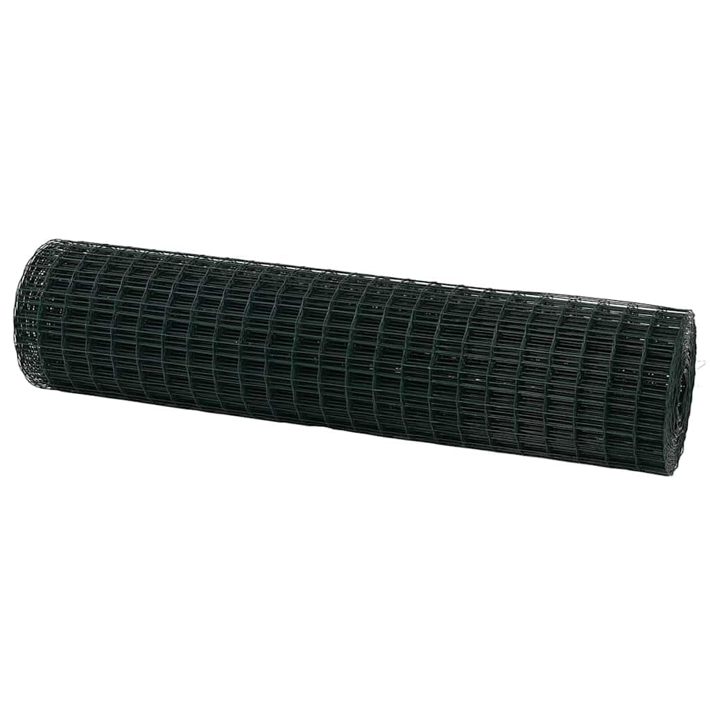 Euro Fence Green 1.4 x 10 m PVC-Coated Iron Garden Fencing Panel, Modern European Style Stain & Water Resistant Outdoor Privacy Screen for Terrace and Yard