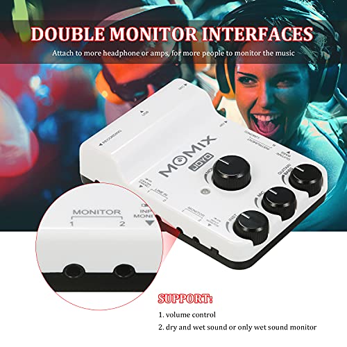 yeacher Momix USB Audio Interface Mixer Portable Audio Mixer Professional Sound Mixer Para Pc Smartp