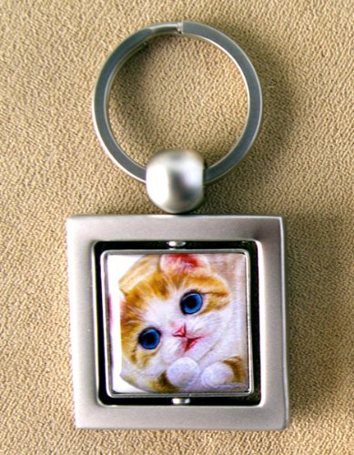 キーチェーン★ミーゴ★Henry Cats & Friends 猫好きさん必見！ネコちゃんがクルクル回る♪